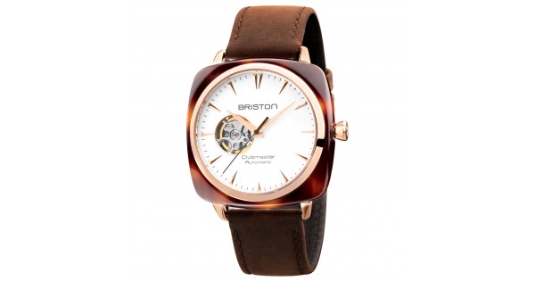 Briston Watches clubmaster iconic acetate watch - White